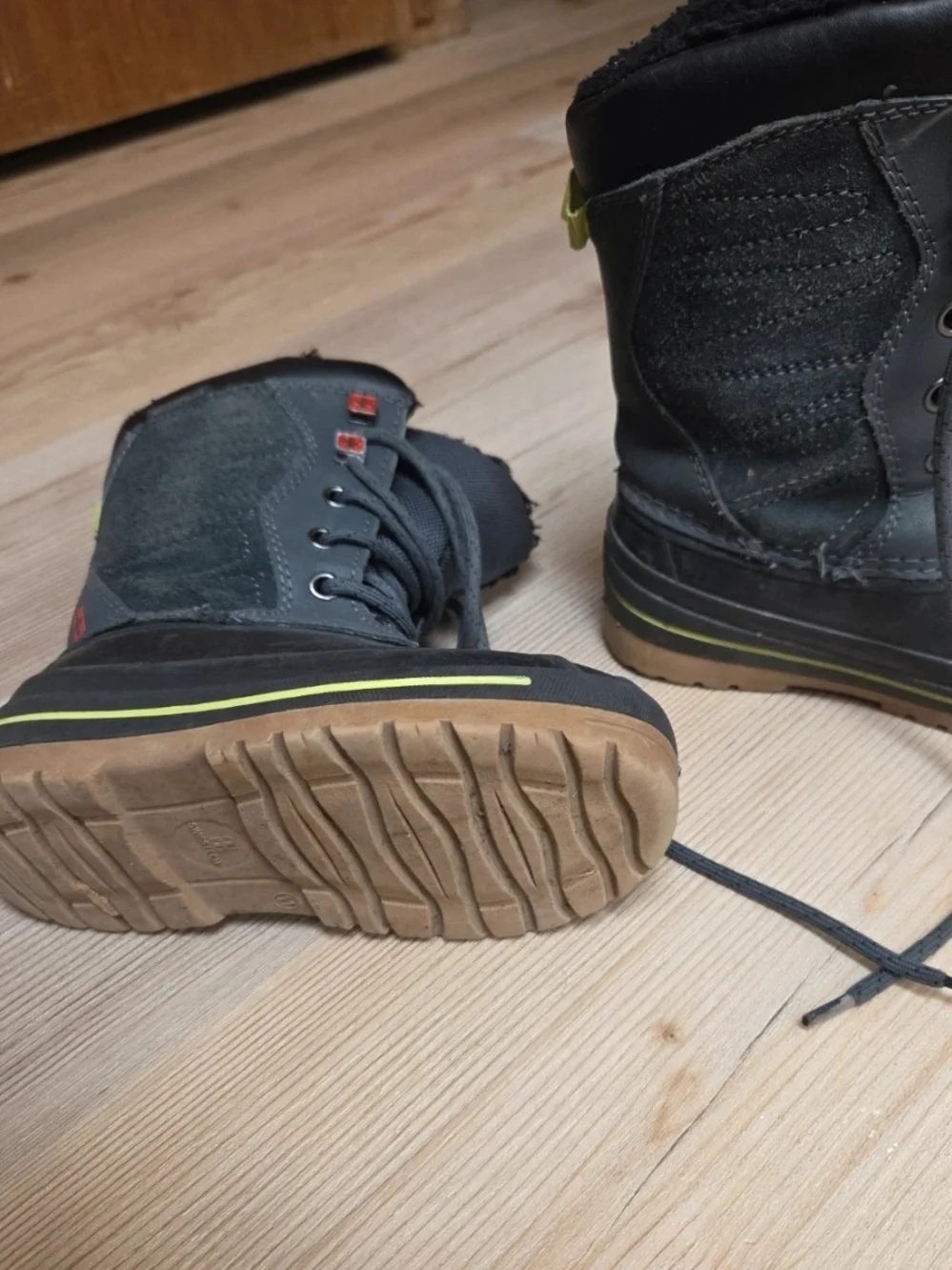 Kids Black Winter Snow Boots - Unbranded